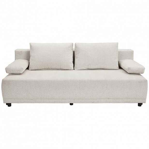 Carryhome ROZKLÁDACÍ POHOVKA, textil, šedobéžová