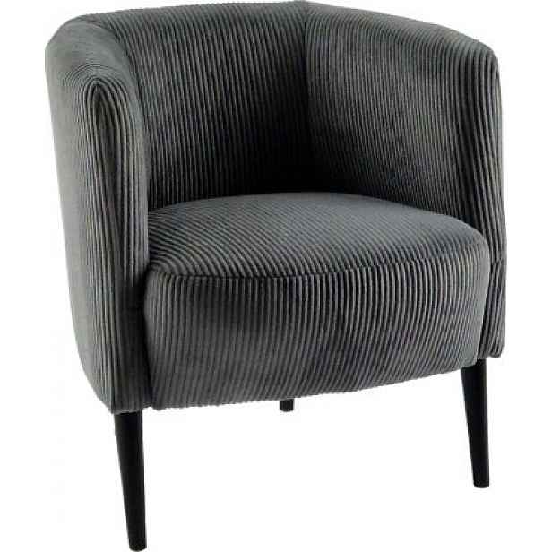 Elegantní křeslo Shadea šedá/černá