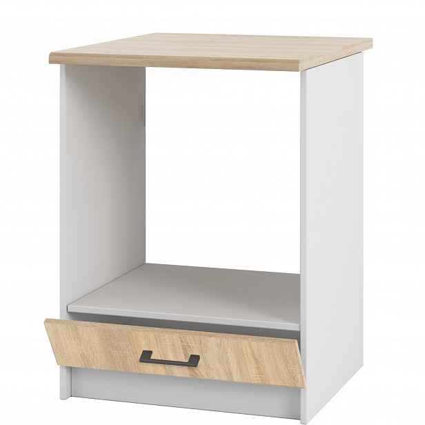 Stojící kuchyňská skříňka pod troubu Dub Sonoma a s deskou 60 cm