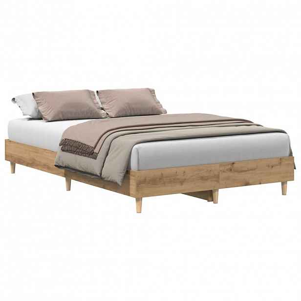 vidaXL Rám postele bez matrace Artisan Dub 120x190 cm kompozitní dřevo