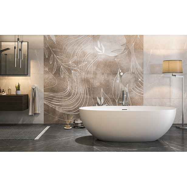 DEMI 172x75x55 cm koupací vana z litého mramoru
