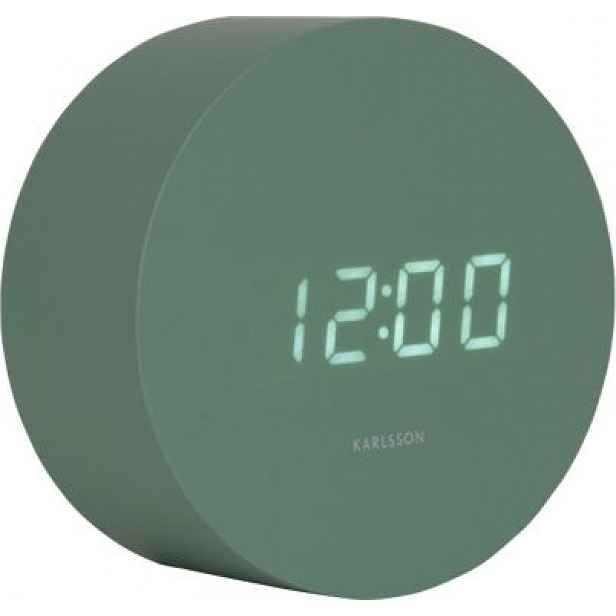 Designové LED hodiny s budíkem 5981GR Karlsson 9cm
