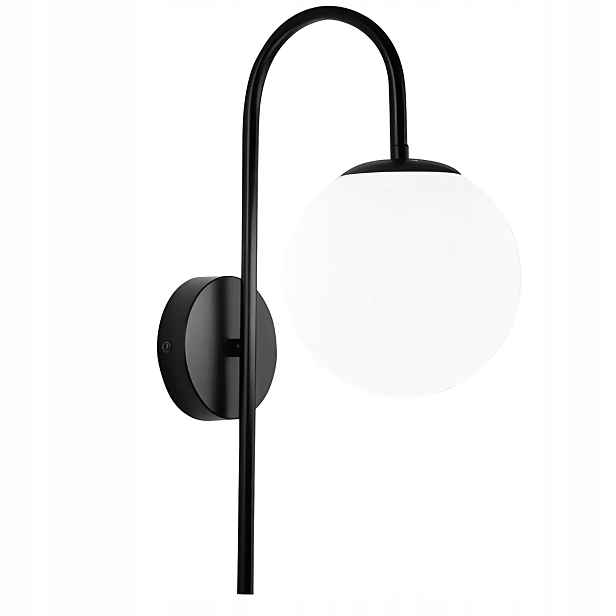 Nástěnná lampa Moderní černá bílá koule E27 Loftový styl do obývacího pokoje