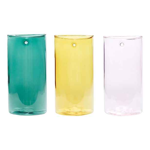 Skleněné ručně vyrobené vázy v sadě 3 ks (výška 19 cm) Popsicle – Hübsch