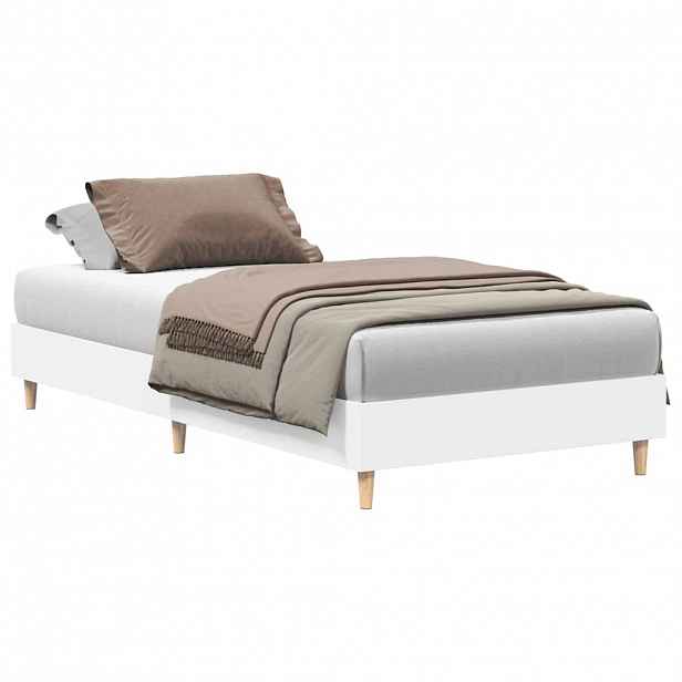 vidaXL Rám postele bez matrace Bílý 90x190 cm Dřevěné konstrukce