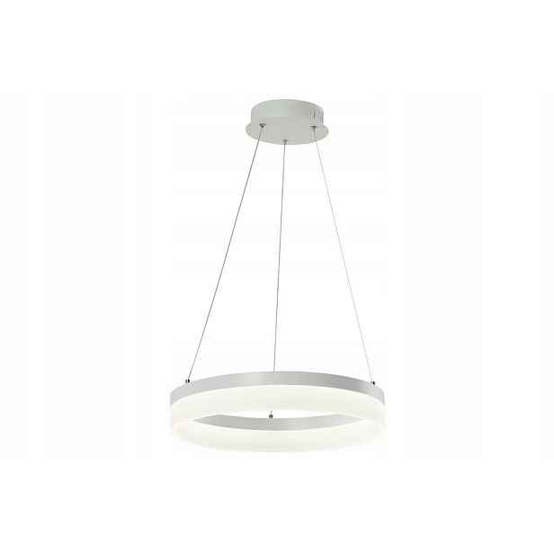 Moderní Led závěsná lampa bílá kulatá 40 cm do obývacího pokoje 4000K Reality