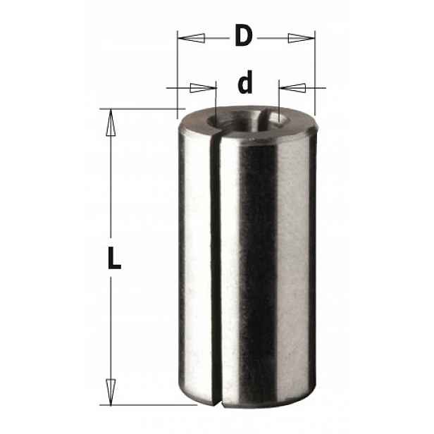 Cmt redukční pouzdro 8x12x25 pro frézy 799.380.00