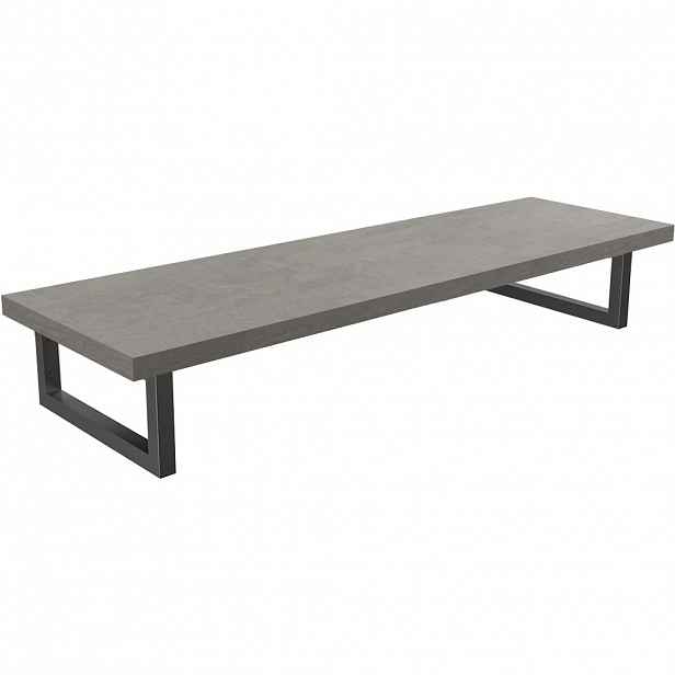 Deska pod umyvadlo Navira Pro + 2 konzole pod desku - betonově šedá - 100x3,6x46 cm - 606000