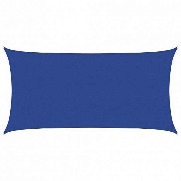 vidaXL Plachta proti slunci 160 g/m² obdélník modrá 2,5 x 5 m HDPE