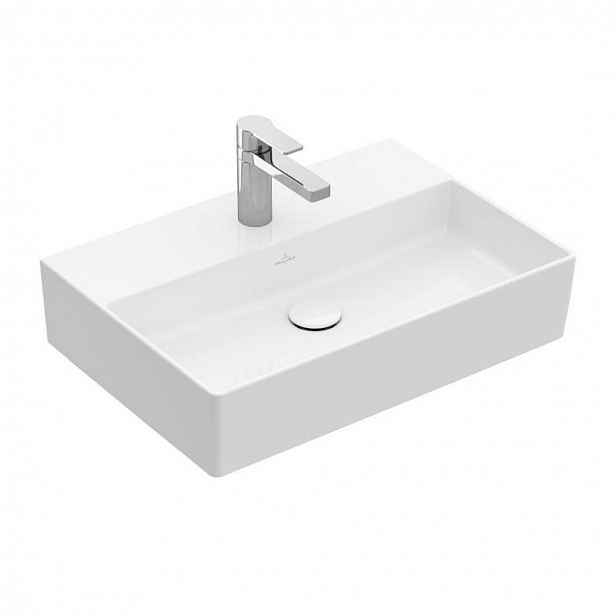 Villeroy & Boch Memento 2.0 - Umyvadlo 50x42 cm, bez přepadu, otvor pro baterii, CeramicPlus, alpská bílá 4A2251R1