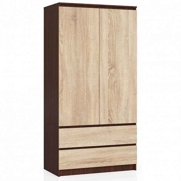 RAUMHIRSCH FURNITURE ŠATNÍK tmavě hnědý, dub Sonoma 180/90/51