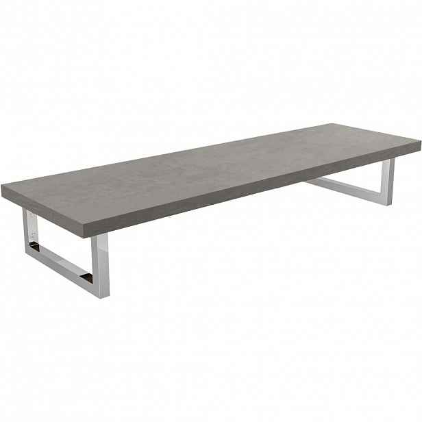 Deska pod umyvadlo Navira Pro + 2 konzole pod desku - betonově šedá - 100x3,6x46 cm - 606240