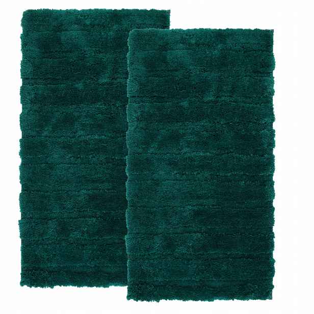 Koupelnové Koberce Komplet 2ks 60x90cm Protiskluzový Měkký Nadýchaný Shaggy