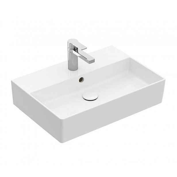 Villeroy & Boch Memento 2.0 - Umyvadlo 50x42 cm, s přepadem, otvor pro baterii, alpská bílá 4A225001