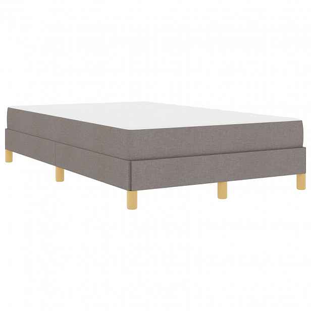 vidaXL Postel s boxspringem Taupe 120 x 190 cm textil