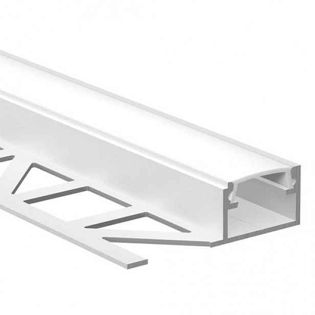 Lišta pro led pásku McLED stříbrná mat, hliník, délka 200 cm, výška hrany 10 mm, ML-761.333.05.S2