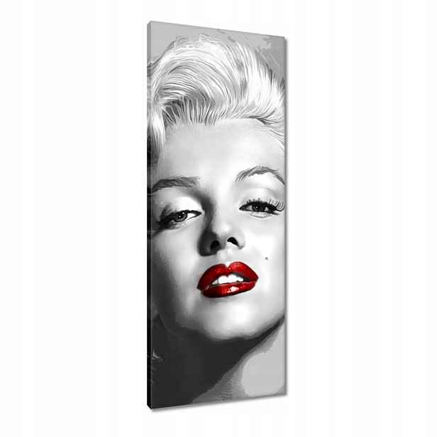 Obrazy 40x100 Monroe Červené rty