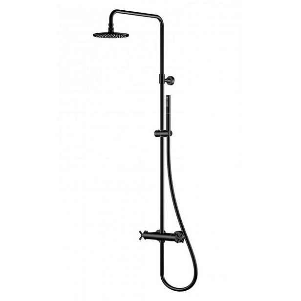 Steinberg 250 - Sprchový set s termostatem, průměr 20 cm, matná černá 250 2721 S