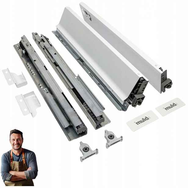 Šuplík Blum Tandembox Antaro 350 mm Nízká 86 mm Nosnost 35 kg Bílá