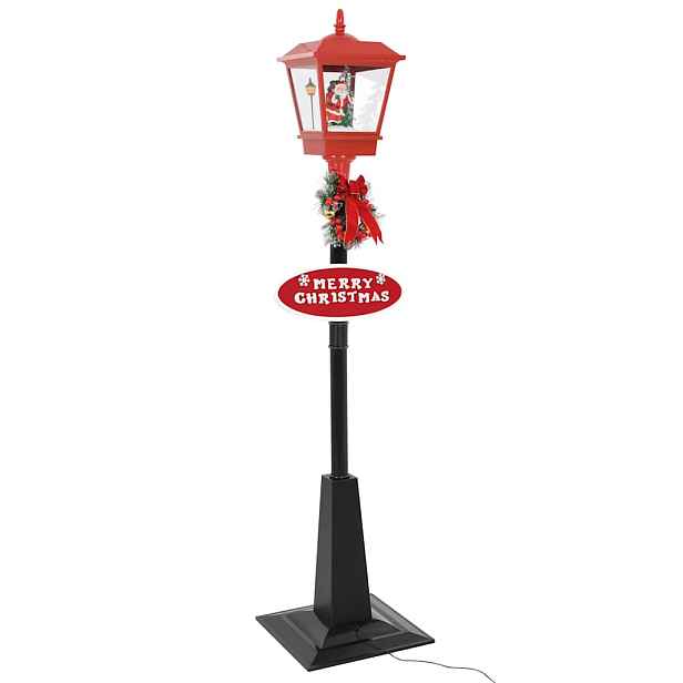 vidaXL Vánoční pouliční lampa se Santou 180 cm LED