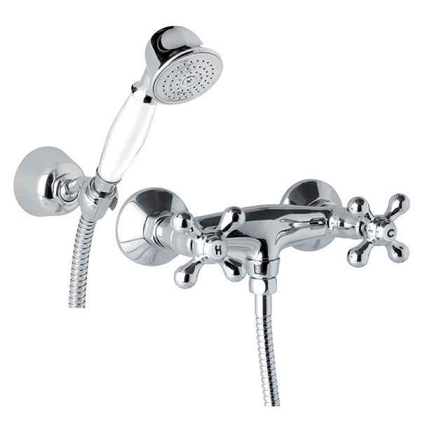 Baterie sprchová nástěnná Mereo Retro Viktorie CBL601 150 mm chrom