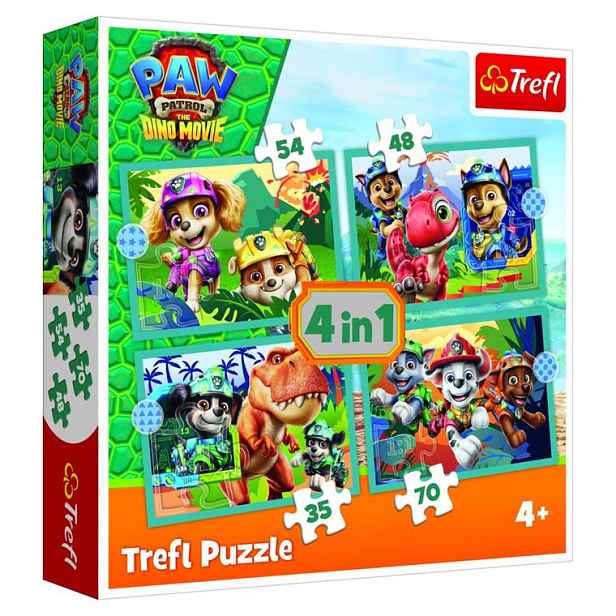 Puzzle 4v1 Tlapková patrola