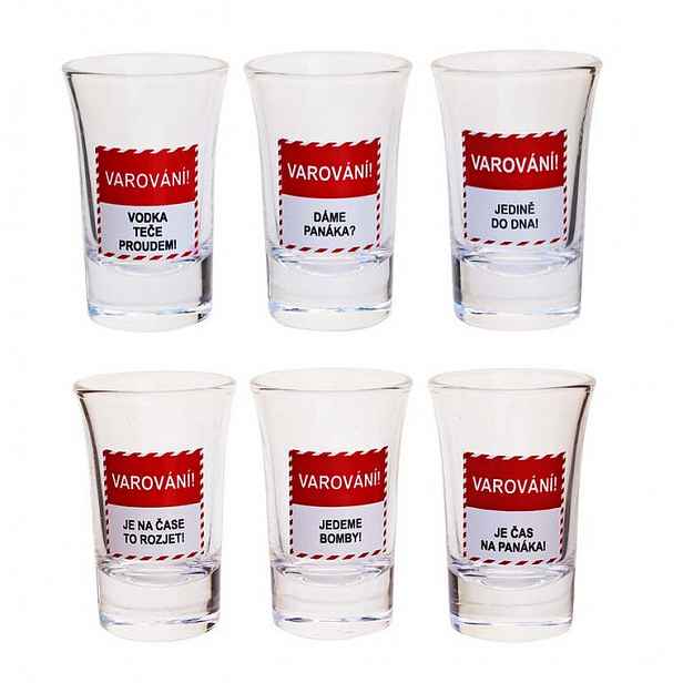 Sada 6 odlivek VAROVÁNÍ 40 ml