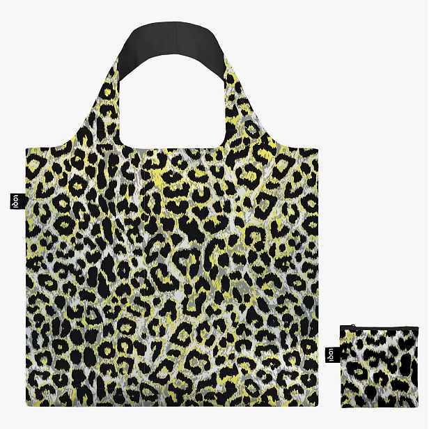Skládací nákupní taška LOQI LEOPARD Sunset