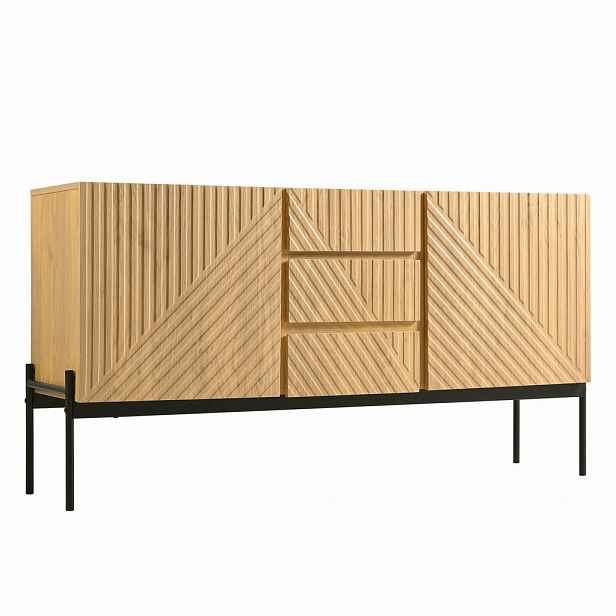 Urban Meuble SIDEBOARD vzhled přírodní dřevo 150/40/75 cm