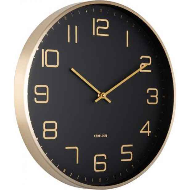 Designové nástěnné hodiny 5973BK Karlsson 40cm