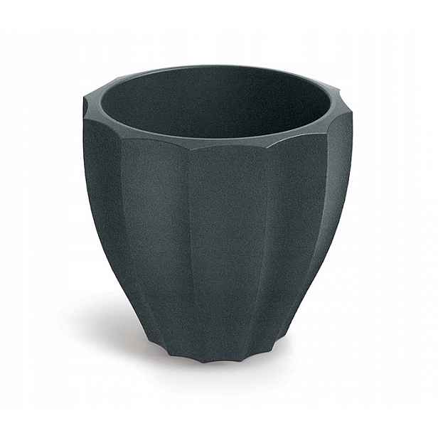 Květináč Rona Round TR40 40 cm grafitový Ethick 40 cm x 36 cm