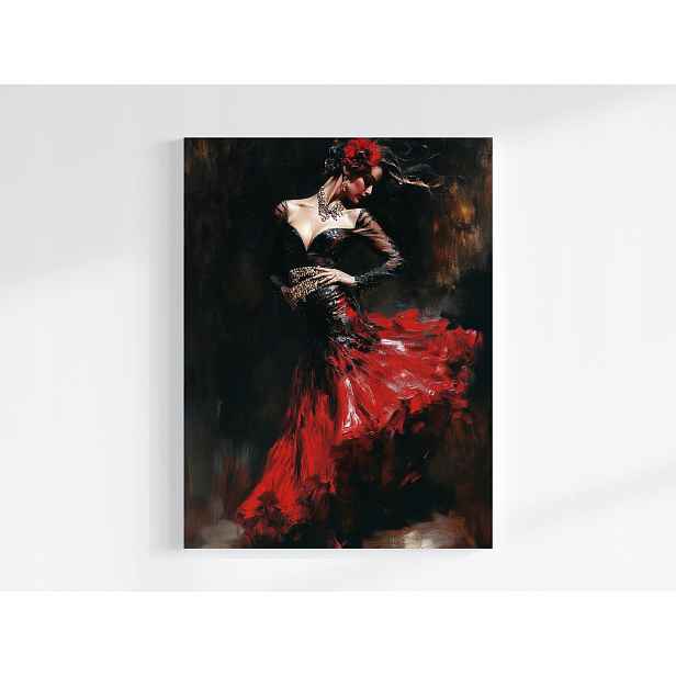 Obraz Na Plátně Canvas Tanec Žena Španělsko Flamenco Hudba 60x80