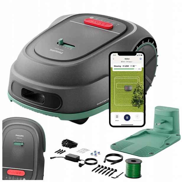 Robotická Sekačka Philips RSL3000/10 Automatická Sekačka 1000 M2 Wi-fi