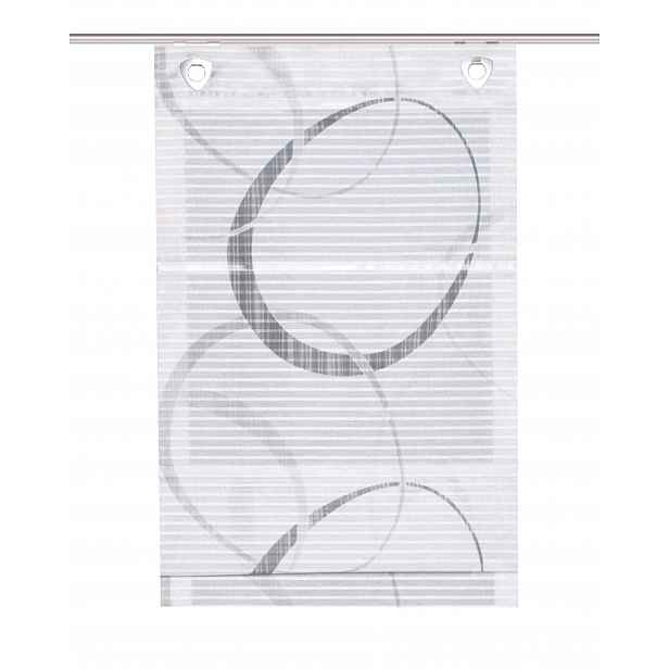 Roleta Home fashion Vitus šedá 130 x 100 cm, magnetické příčné pruhy