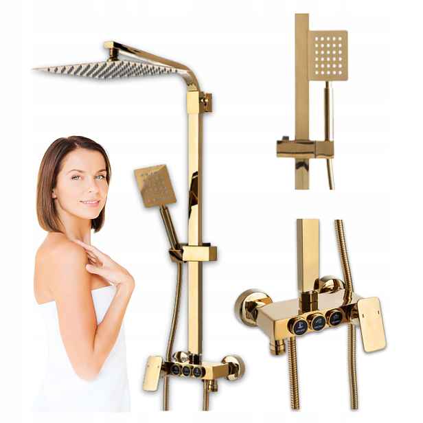 Sprchový Set Na Omítku Bianca 1160G Zlatý