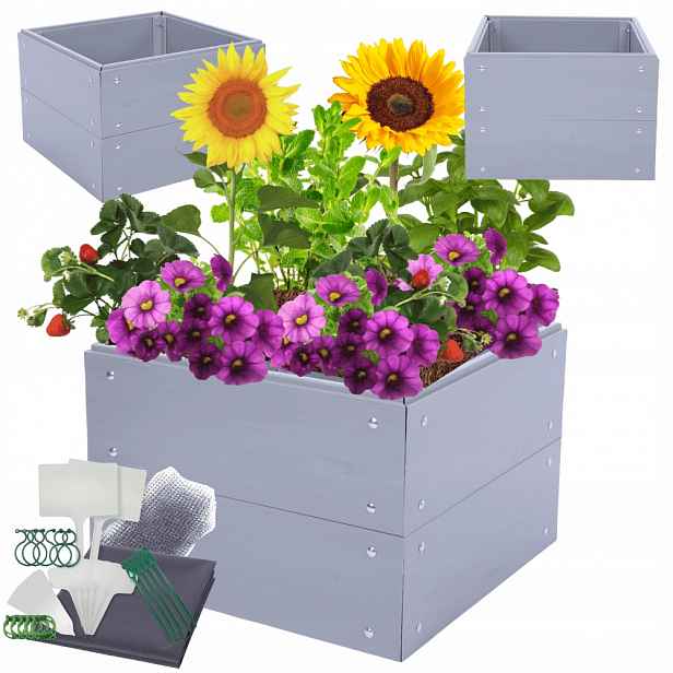 Vyvýšený záhon z Pvc s zeleninová zahrada, box na zeleninu 40x80x80