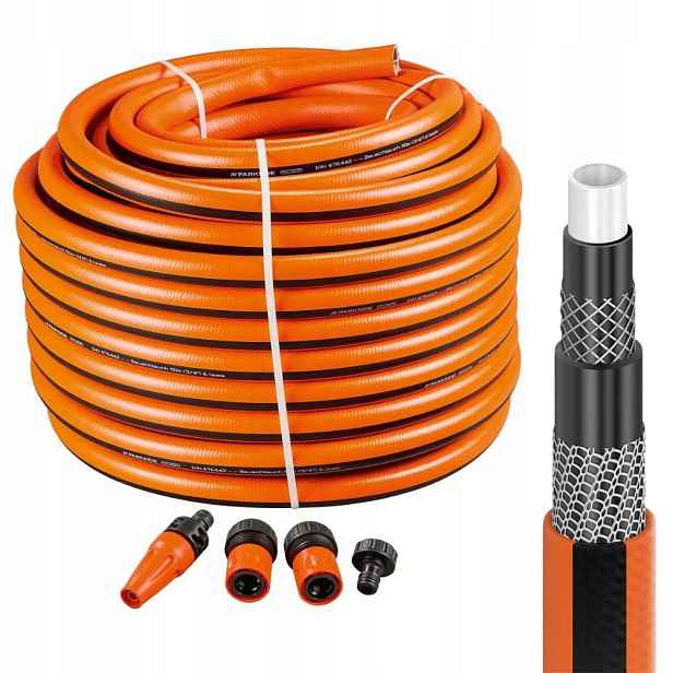 Hadice Parkside 3/4" 50 M 9 Bar Pistole 3 Spojky