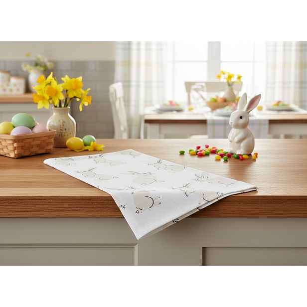 Kuchyňská bavlněná utěrka WHITE RABBIT 40x60 cm 100% bavlna