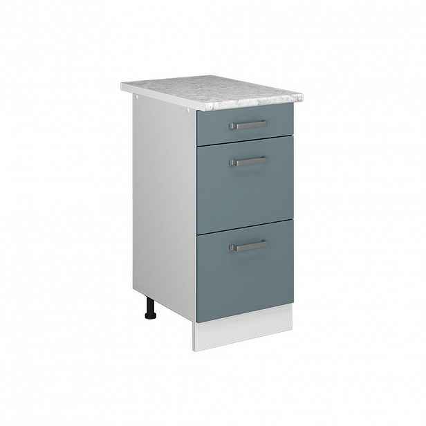 Vicco UNIVERZÁLNÍ ZÁKLADNÍ JEDNOTKA R-Line Modrošedá 40 cm se zásuvkami