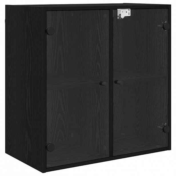 vidaXL Nástěnná skříňka 68 x 37 x 68,5 cm Kompozitní dřevo Černý dub