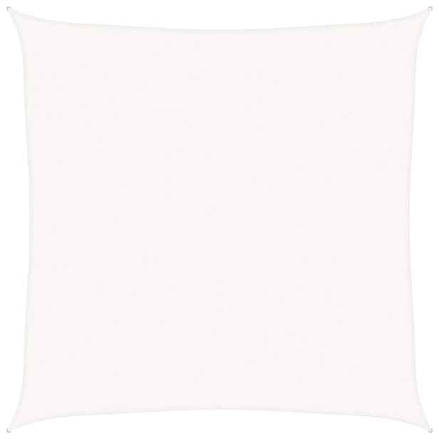vidaXL Plachta proti slunci 160 g/m² bílá 7 x 7 m HDPE