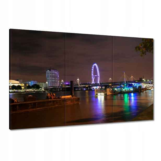 Obrazy 120x80 Fialový London Eye