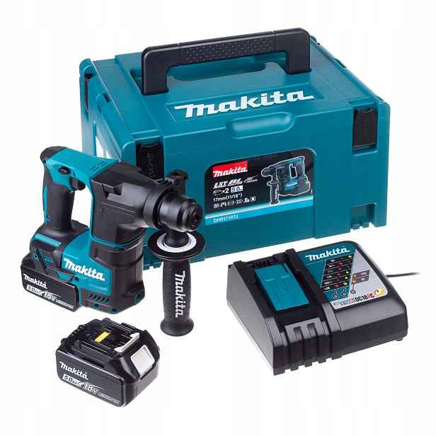 Vrtačka s příklepem Makita DHR171RTJ 2x5Ah Lxt Bl SDS-Plus 1,2J kufr