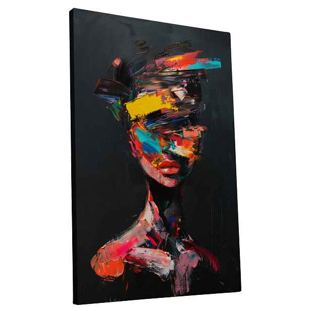 Obraz na plátně Moderní Barevný módní Žena do domu pokoje obýváku 60x90