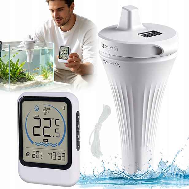 Bezdrátový Bazénový Teploměr, Digitální Teploměr Do Bazénu, Plovoucí