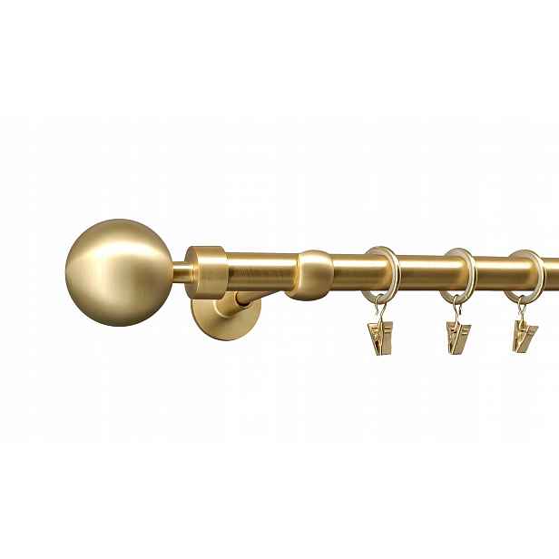 Garnýž 19 mm Moderní Zlato Mat 140 Cm Modern