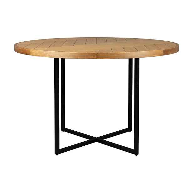 Kulatý jídelní stůl s deskou v dubovém dekoru ø 120 cm Class – Dutchbone