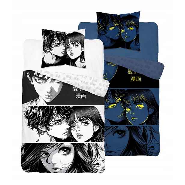 Povlečení svítící ve tmě Anime Manga 140x200 bavlna.