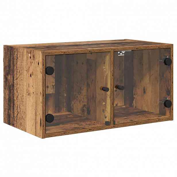 vidaXL Nástěnná skříňka 68 x 37 x 35 cm Kompozitní dřevo Staré dřevo