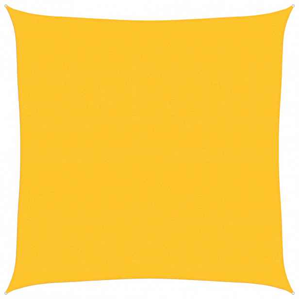 vidaXL Plachta proti slunci 160 g/m² čtverec žlutá 6 x 6 m HDPE